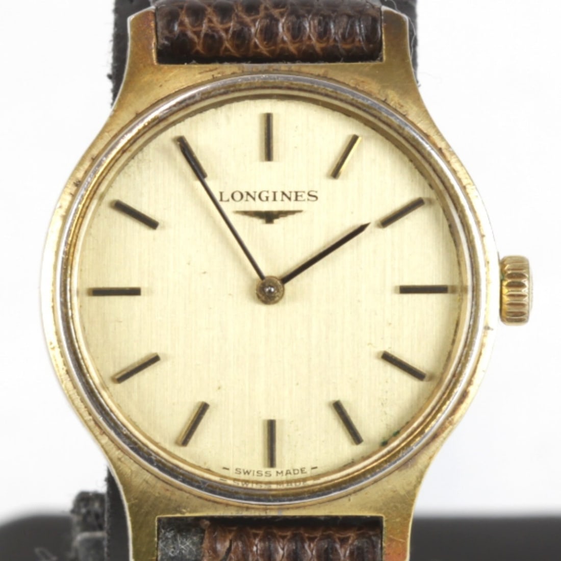 LONGINES Longines Hand-Wound Stainless Steel Watch for Women, and Gold: --- Catalog ---Category: SizeWrist Size: 17cm / 6.69''Case Diameter: 27mm / 1.06''Category: DesignType: WristwatchGender: WomenColor (Dial): GoldMaterial (Case): Stainless steelCategory: GeneralBrand: