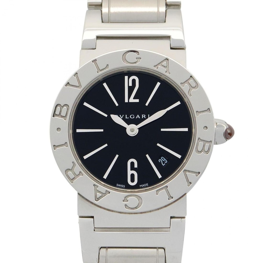 BVLGARI Wristwatch, Stainless Steel, Women's, Black, BBL26S: --- Catalog ---Category: SizeWrist Size: 16.5cm / 6.49''Case Diameter: 26mm / 1.02''Category: DesignType: WristwatchGender: WomenColor (Dial): BlackMaterial (Band): Stainless steelMaterial (Case):