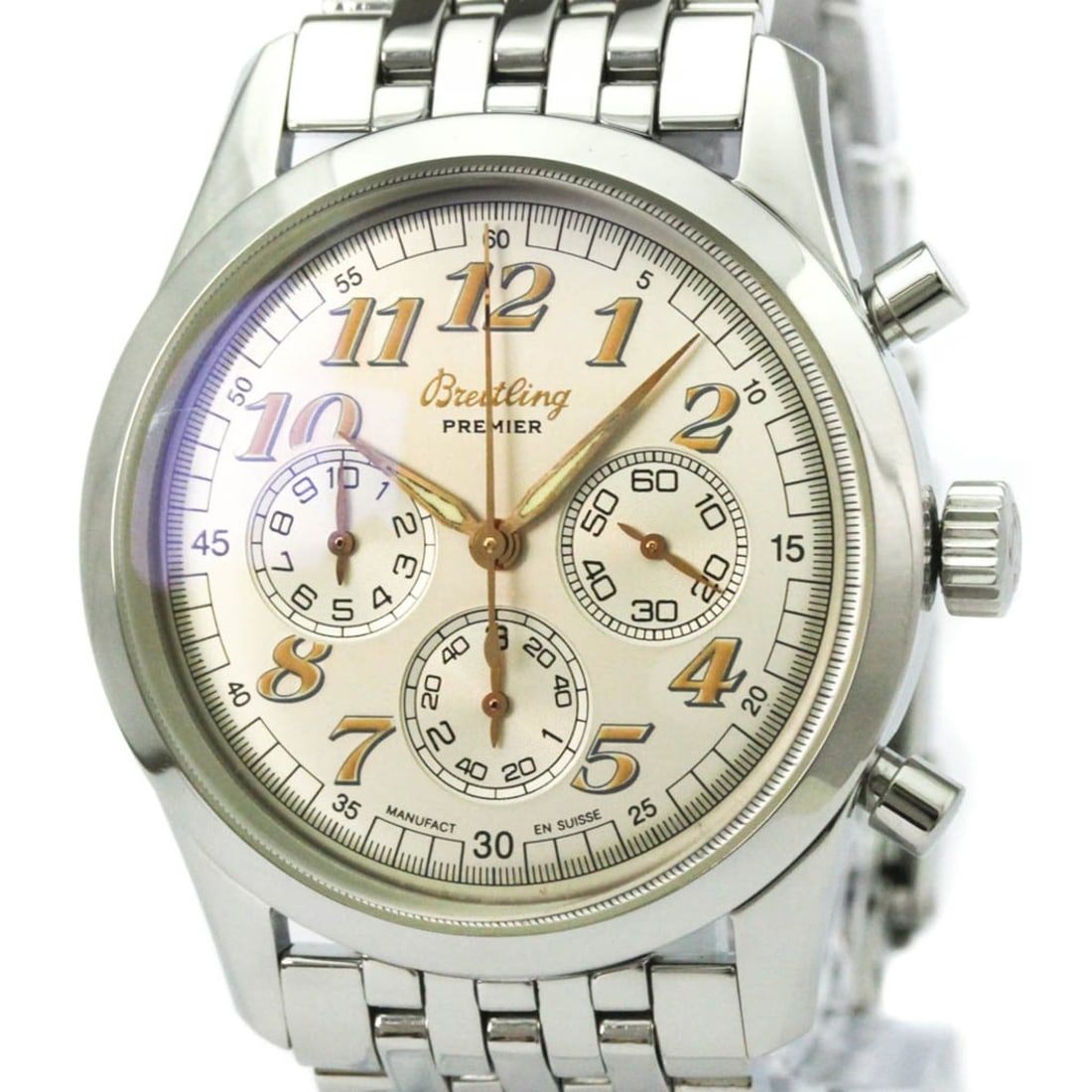 BREITLING Headwind Stainless Steel Automatic Mens Watch A45355 Polished: --- Catalog ---Category: SizeCase Diameter: 36mm / 1.42''Category: DesignType: WristwatchStyle: SportGender: MenColor (Dial): SilverMaterial (Band): Stainless steelMaterial (Case): Stainless steelCate