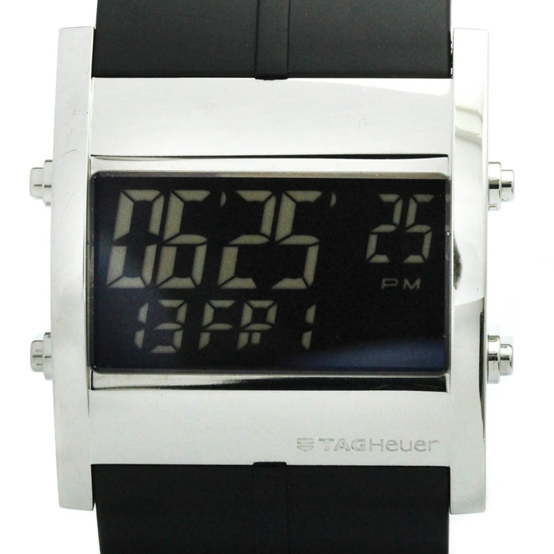 TAG HEUER Microtimer Steel Rubber Quartz Mens Watch CS111C Polished: --- Catalog ---Category: SizeCase Diameter: 38mm / 1.5''Category: DesignType: WristwatchStyle: SportGender: MenColor (Dial): BlackMaterial (Band): RubberMaterial (Case): Stainless steelCategory: Gener