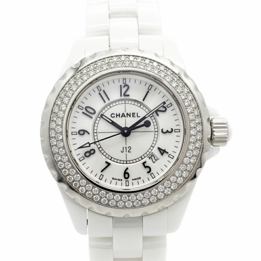 Chanel J12 H0967 White Dial Women's Watch: --- Catalog ---Category: SizeWrist Size: 14.5cm / 5.7''Case Diameter: 34mm / 1.34''Category: DesignType: WristwatchGender: WomenColor (Dial): WhiteMaterial (Band): CeramicCategory: GeneralMPN: H0967Br