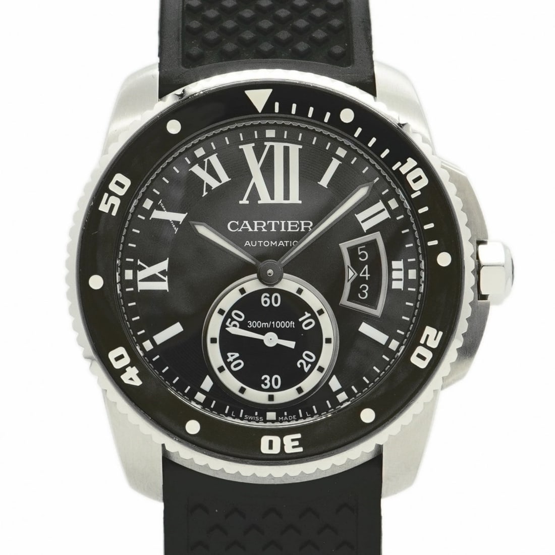 Cartier Calibre de Diver W7100056 Black Dial Men's Watch (1 of 11)