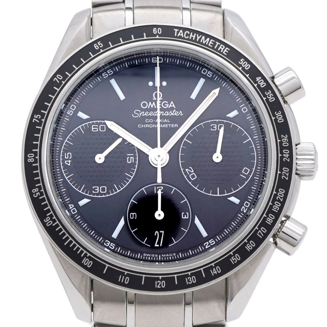 Excellent condition Omega Speedmaster Racing 326.30.40.50.01.001 automatic watch in stainless steel: --- Catalog ---Category: SizeWrist Size: 18.5cm / 7.28''Case Diameter: 40mm / 1.57''Category: DesignType: WristwatchGender: MenColor (Dial): BlackMaterial (Band): Stainless steelMaterial (Case):