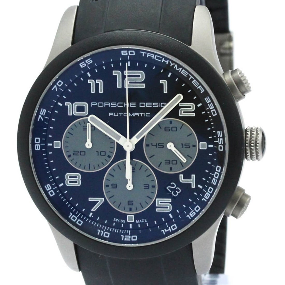 PORCHE DESIGN Dashboard Chronograph Titanium Automatic Watch 6612.15/2: --- Catalog ---Category: SizeCase Diameter: 41mm / 1.61''Category: DesignType: WristwatchStyle: SportGender: MenColor (Dial): BlackMaterial (Band): RubberMaterial (Case): TitaniumCategory: GeneralLine