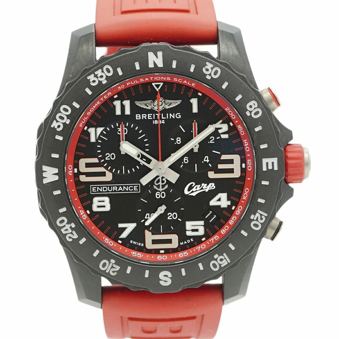 Breitling Endurance Pro X82310 Men's Black Dial Watch: --- Catalog ---Category: SizeWrist Size: 20.5cm / 8.07''Case Diameter: 45mm / 1.77''Category: DesignType: WristwatchGender: MenColor (Dial): BlackMaterial (Band): RubberCategory: GeneralMPN: X82310Bra