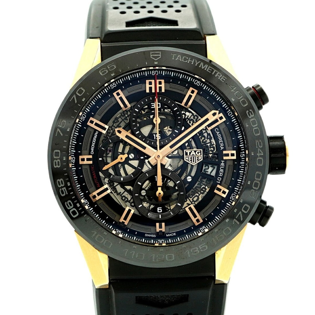 TAG Heuer Carrera CAR2A5A Skeleton Dial Men's Watch (1 of 10)