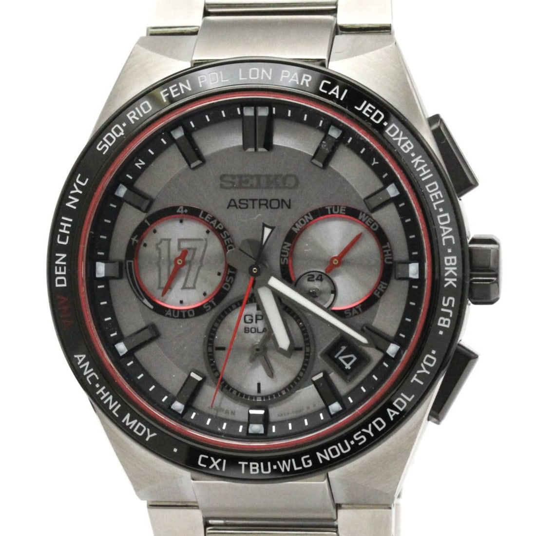 SEIKO Astron Shohei Otani 2022 LTD Radio Wave Control Solar Titanium Watch SBXC125(5X53-0BX0): --- Catalog ---Category: SizeCase Diameter: 43mm / 1.69''Category: DesignType: WristwatchStyle: SportGender: MenColor (Dial): SilverMaterial (Band): TitaniumMaterial (Case): TitaniumCategory: GeneralL