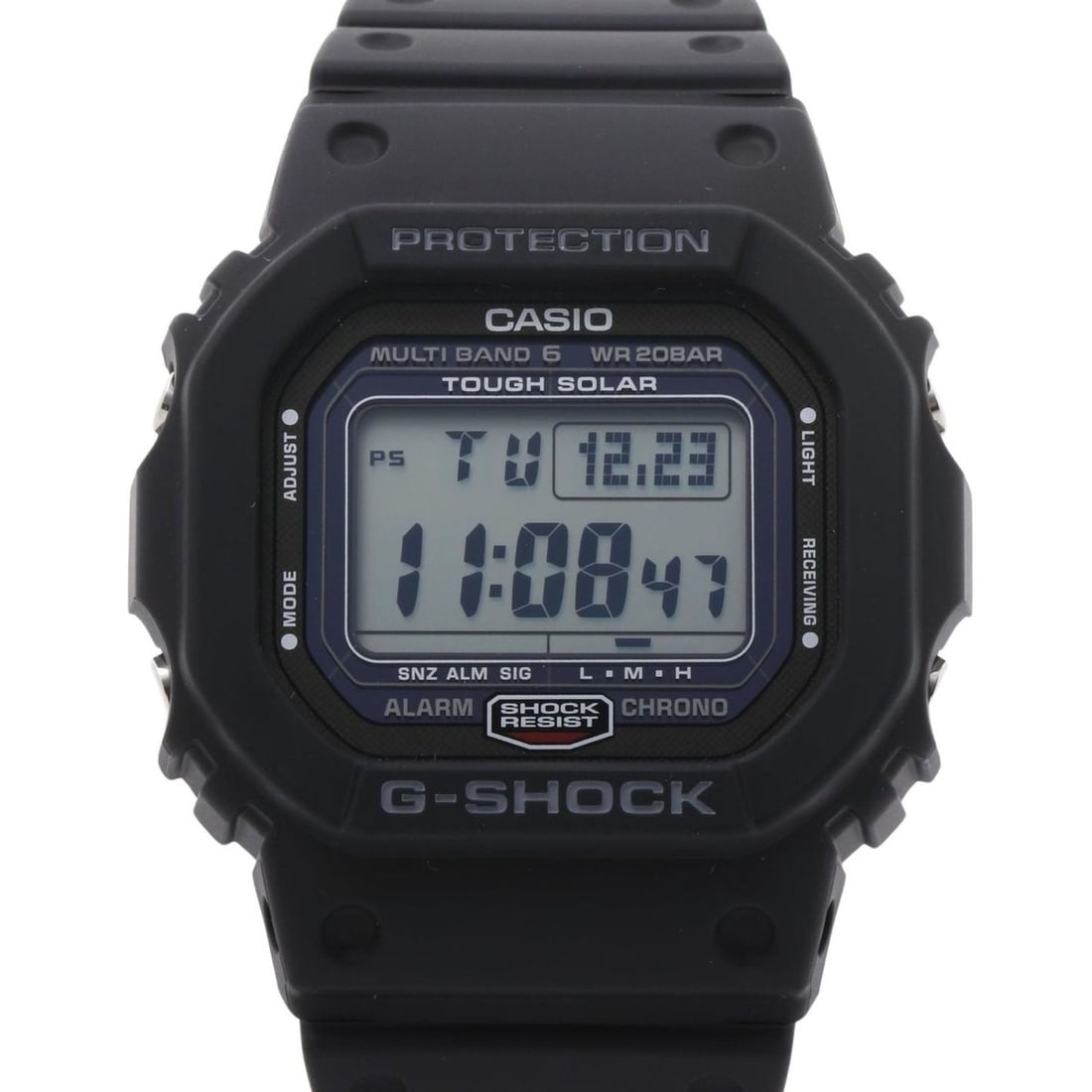 CASIO GSHOCK DIGITAL 5000 SERIES GW5000U1JF Black Stainless Steel Men's Digital Watch: --- Catalog ---Category: SizeWrist Size: 21.5cm / 8.46''Case Diameter: 42.8mm / 1.69''Category: DesignType: WristwatchGender: Men,WomenColor (Dial): BlackMaterial (Band): Plastic, Stainless steelMater