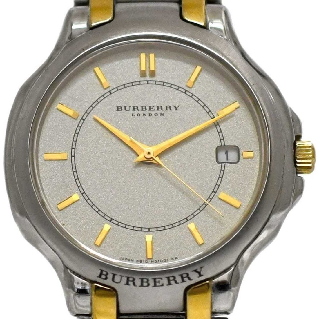 Burberry Men's GN-4S Watch, Champagne Gold, Silver, Stainless Steel Quartz Movement,: --- Catalog ---Category: SizeWrist Size: 18cm / 7.08''Case Diameter: 37mm / 1.46''Category: DesignType: WristwatchGender: MenColor (Dial): ChampagneMaterial (Band): Stainless steelMaterial (Case): Sta