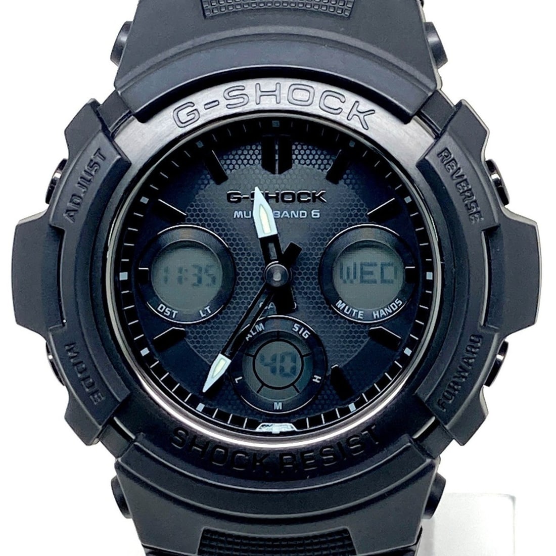 G-SHOCK CASIO AWG-M100SBB-1A Radio-Controlled Solar Watch with Tough Solar, Multi-Band 6, LED Light, (1 of 10)