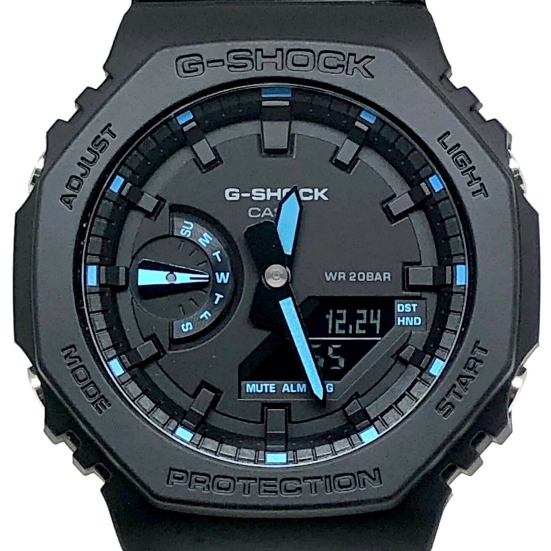G-SHOCK CASIO Watch GA-2100-1A2 NEON ACCENT Neon Accent Series Octagon Casio Oak Color Black Blue: --- Catalog ---Category: Category: DesignType: WristwatchColor: Black, BlueGender: MenDisplay: AnalogMaterial (Band): ResinMaterial (Case): Carbon, ResinCategory: GeneralLine: G-ShockBrand: CasioModel