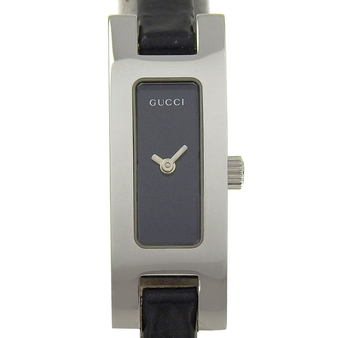 Gucci GUCCI Watch 3900L Stainless Steel x Leather Quartz Analog Display Black Dial Women's: --- Catalog ---Category: SizeWrist Size: 14.5cm - 17cm / 5.7'' - 6.69''Case Diameter: 12mm / 0.47''Category: DesignType: WristwatchGender: WomenColor (Dial): BlackMaterial (Band): Leather, Stainless s
