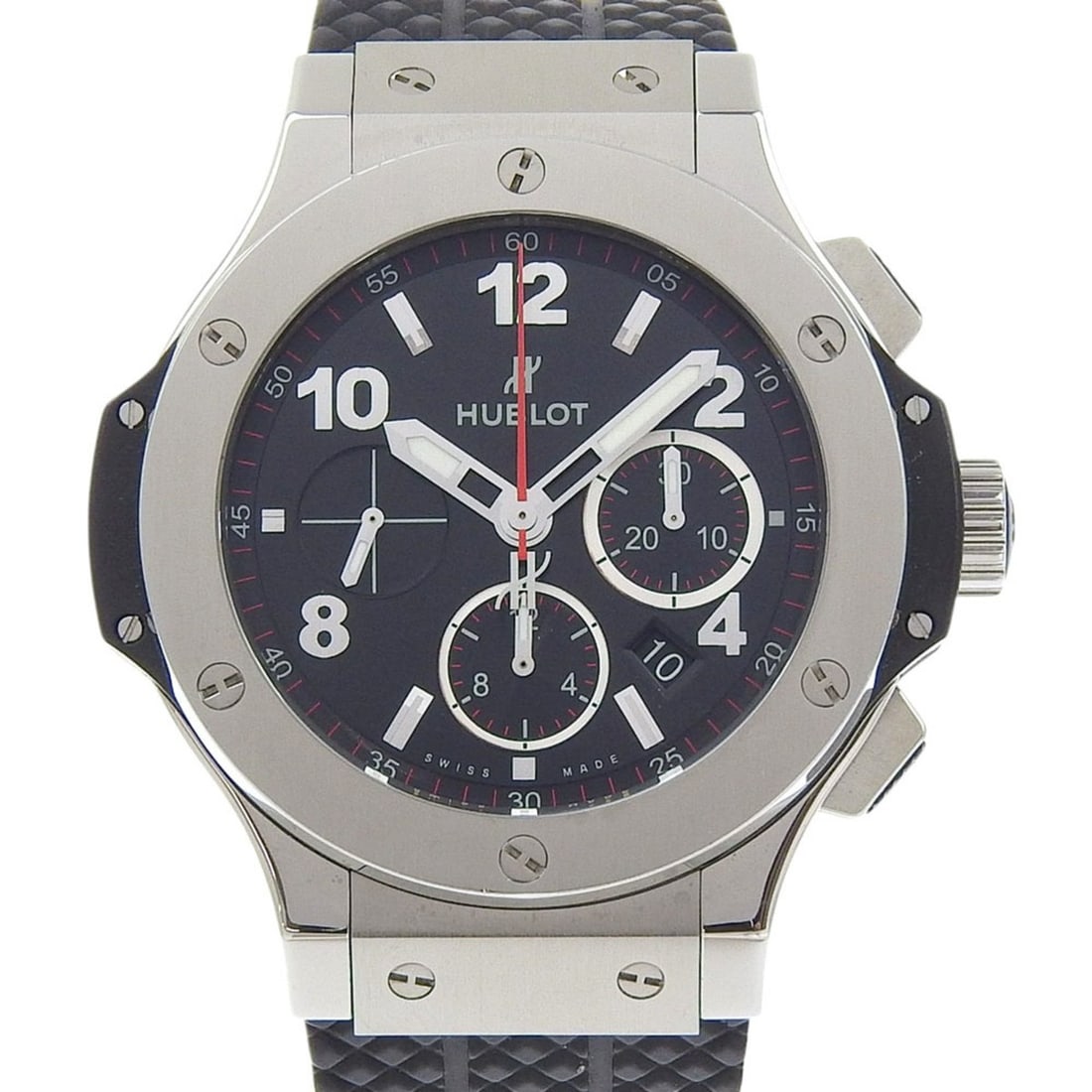 Hublot Big Bang Watch 301.SX.130.RX Stainless Steel x Rubber Automatic Chronograph Black Dial BIG: --- Catalog ---Category: SizeWrist Size: 16.5cm - 20.5cm / 6.49'' - 8.07''Case Diameter: 48mm / 1.89''Category: DesignType: WristwatchGender: MenColor (Dial): BlackMaterial (Band): Rubber, Stainless