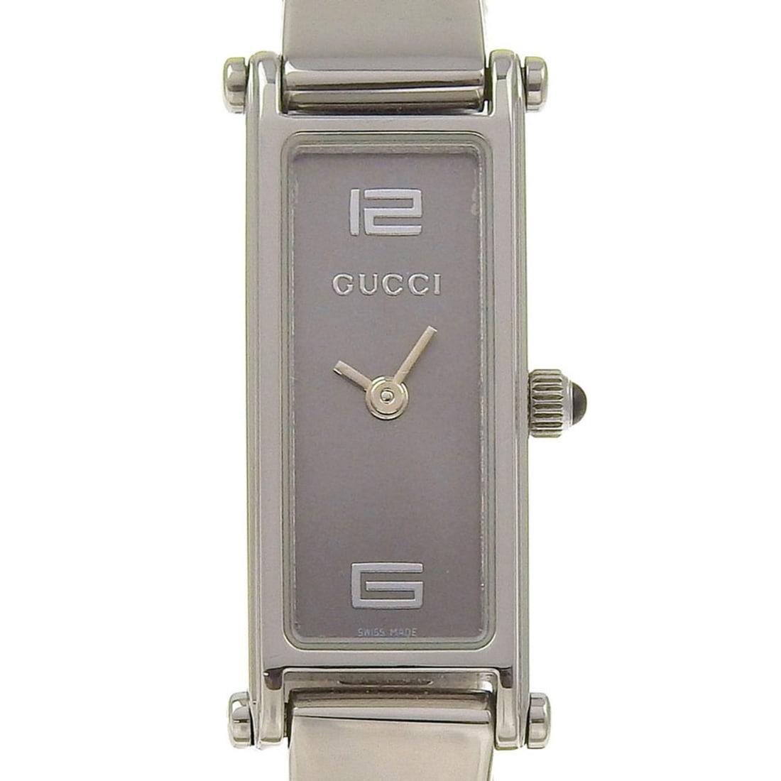 Gucci GUCCI Watch 1500L Stainless Steel Quartz Analog Display Gray Dial Women's: --- Catalog ---Category: SizeWrist Size: 15.5cm / 6.1''Case Diameter: 12mm / 0.47''Category: DesignType: WristwatchGender: WomenColor (Dial): GrayMaterial (Band): Stainless steelMaterial (Case): Stain