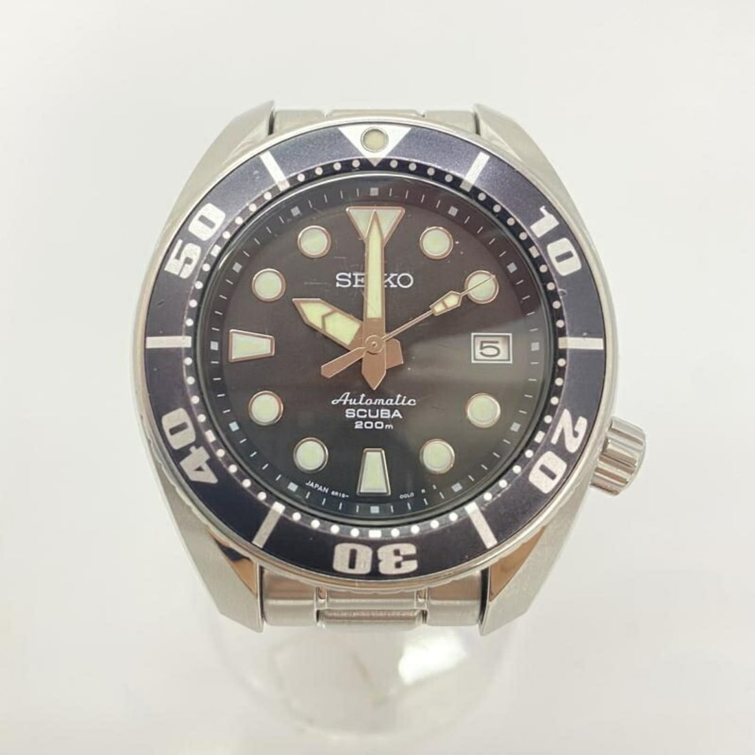 SEIKO Prospex Diver Scuba Watch 6R15-00G0 Silver Automatic (1 of 8)