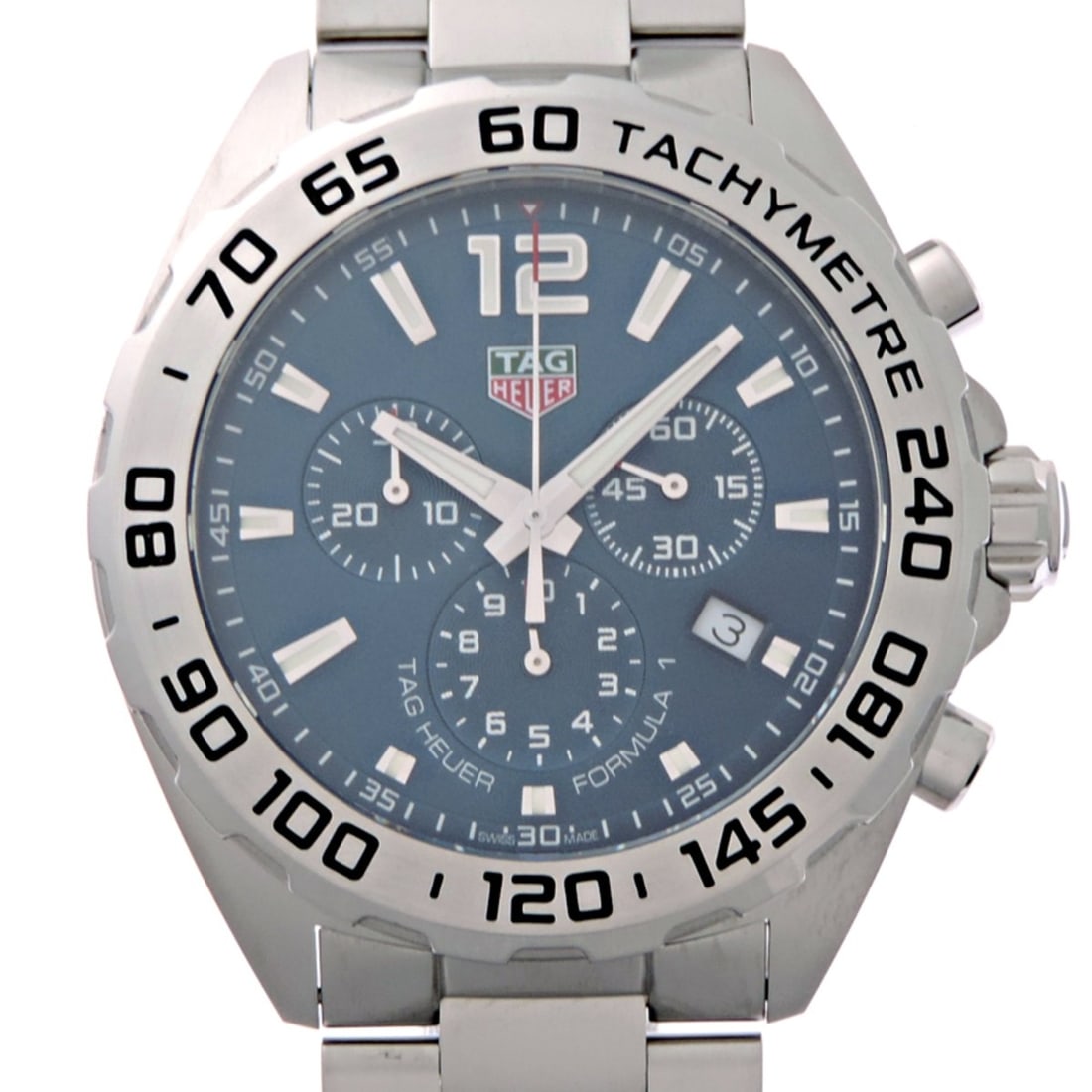 TAG Heuer Formula 1 Chronograph Men's Watch CAZ101K.BA0842: --- Catalog ---Category: SizeWrist Size: 20.6cm / 8.11''Case Diameter: 43mm / 1.69''Category: DesignType: WristwatchGender: MenColor (Dial): BlueMaterial (Band): Stainless steelMaterial (Case): Stainl