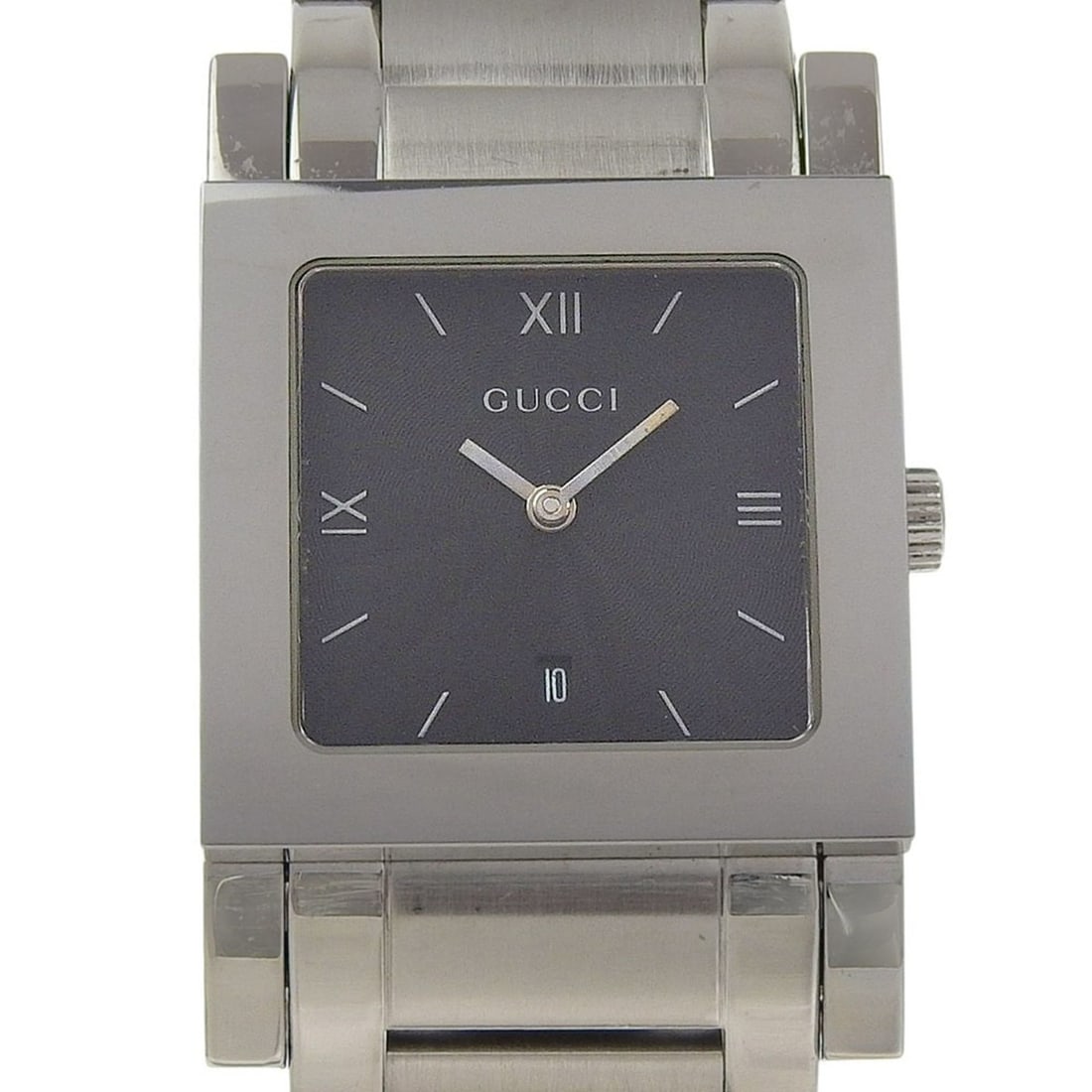 Gucci G Metro Watch 7900M.1 Stainless Steel Quartz Analog Display Black Dial Women's: --- Catalog ---Category: SizeWrist Size: 17cm / 6.69''Case Diameter: 45mm / 1.77''Category: DesignType: WristwatchGender: WomenDisplay: AnalogColor (Dial): BlackMaterial (Band): Stainless steelMateria