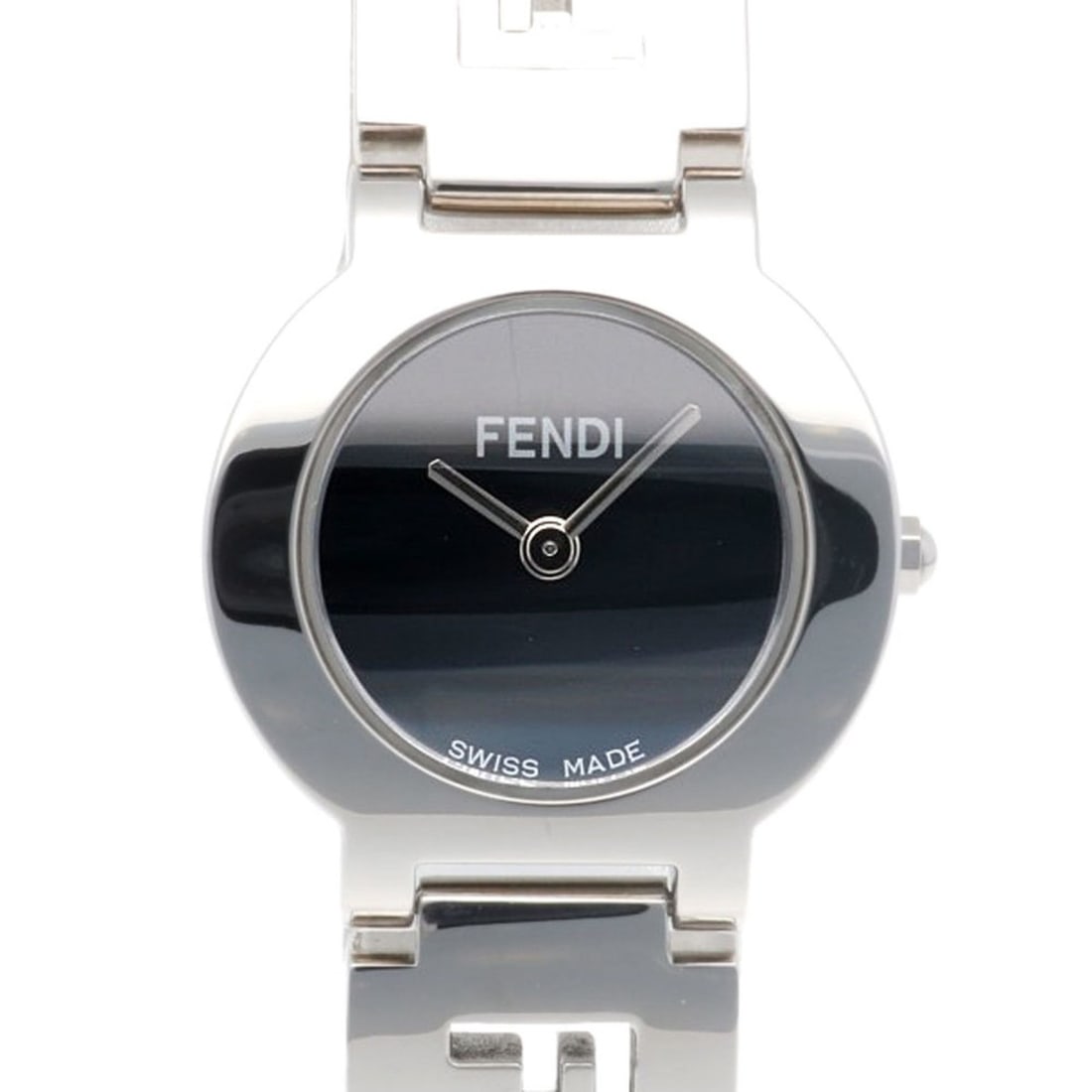 Fendi Women's Stainless Steel 3050L Quartz Watch, Pre-Owned, Non-Waterproof: --- Catalog ---Category: SizeWrist Size: 15.5cm / 6.1''Case Diameter: 24mm / 0.94''Category: DesignType: WristwatchGender: WomenDisplay: AnalogColor (Dial): BlackMaterial (Band): Stainless steelMateri