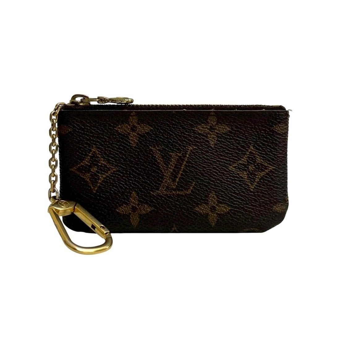 LOUIS VUITTON Vintage Pochette Clé Monogram Leather Coin Case, Brown, 32267: --- Catalog ---Category: SizeSize (HxWxD): 6cm x 11cm / 2.36'' x 4.33''Category: DesignType: Coin purse/coin caseColor: BrownGender: WomenMaterial: Leather , PVC Category: GeneralBrand: Louis Vuitton-