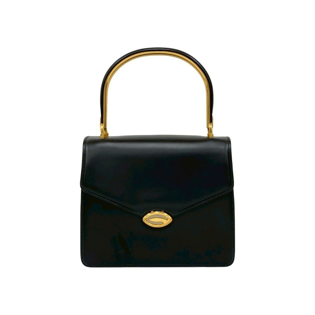 GUCCI Vintage G Logo Hardware Calf Leather Handbag Mini Tote Bag Black 92634: --- Catalog ---Category: SizeSize (HxWxD): 20cm x 23.5cm x 6.5cm / 7.87'' x 9.25'' x 2.55''Category: DesignType: Handbag, Tote bagColor: BlackGender: WomenMaterial: Leather Leather/Fur Type: CalfskinC