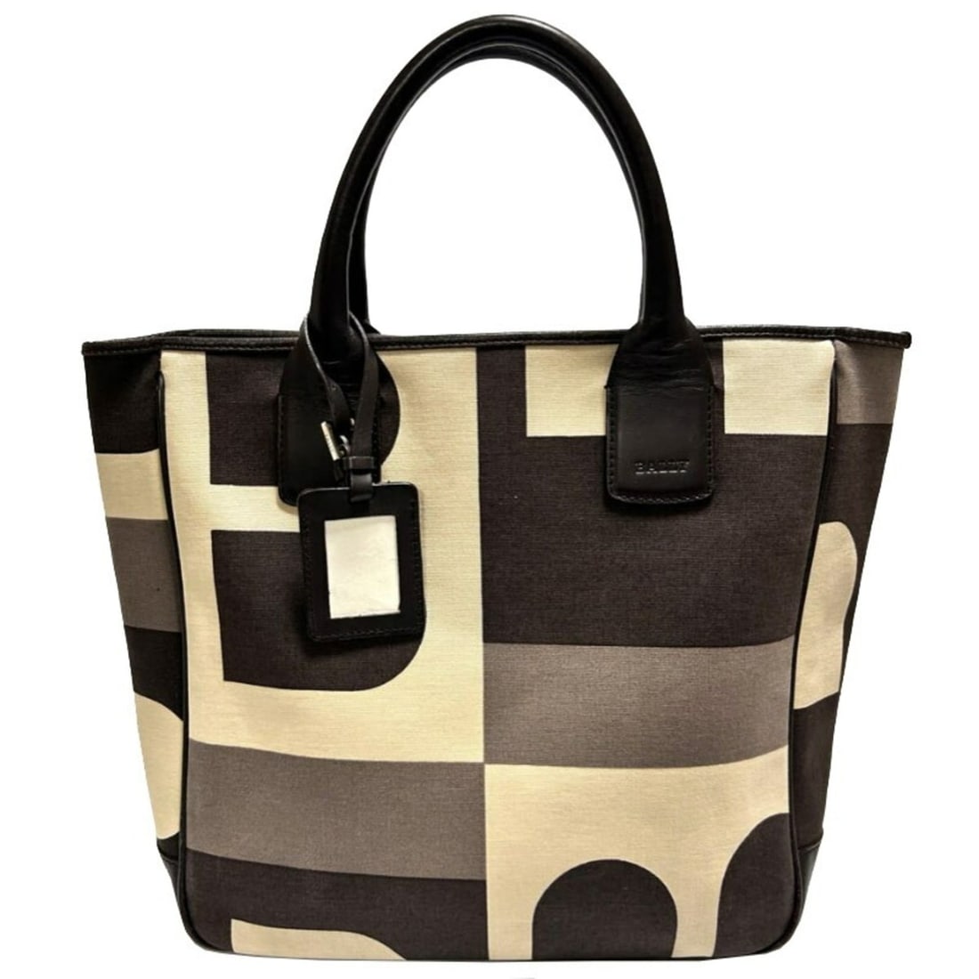 Bally tote bag in brown canvas and leather for women: --- Catalog ---Category: SizeSize (HxWxD): 28cm x 28cm x 9.5cm / 11.02'' x 11.02'' x 3.74''Category: DesignType: Tote bagColor: BrownGender: WomenMaterial: Canvas , Leather Category: GeneralBrand: Bal