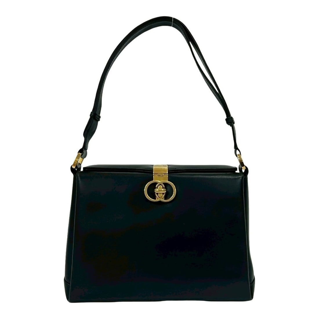 GUCCI Old Gucci Vintage GG Leather Shoulder Bag/Semi-Shoulder Bag Black 46838: --- Catalog ---Category: SizeSize (HxWxD): 18.5cm x 26cm x 10cm / 7.28'' x 10.23'' x 3.93''Category: DesignType: Shoulder bagColor: BlackGender: WomenMaterial: Leather Category: GeneralBrand: Gucci---