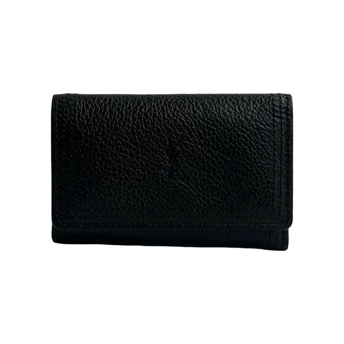 YVES SAINT LAURENT Vintage YSL Leather Key Case Cover, Black, 91894: --- Catalog ---Category: DesignType: KeycaseColor: BlackGender: WomenSeason: VintageMaterial: Leather Category: GeneralBrand: Yves Saint LaurentCategory: Physical PropertiesSize (HxWxD): 6.5cm x 10cm