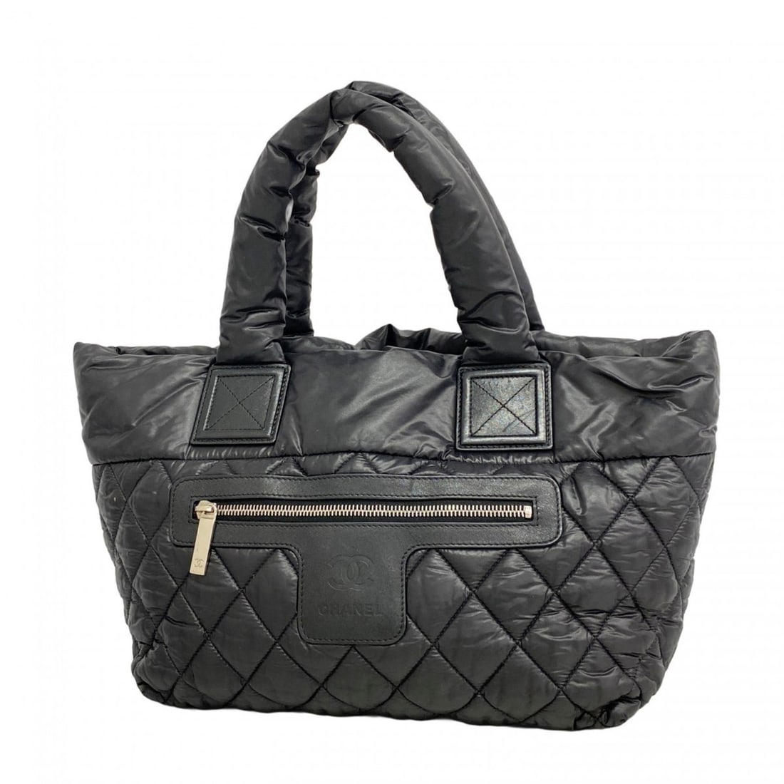 Chanel Coco Cocoon Tote Bag, Nylon, Black, Women's (1 of 10)