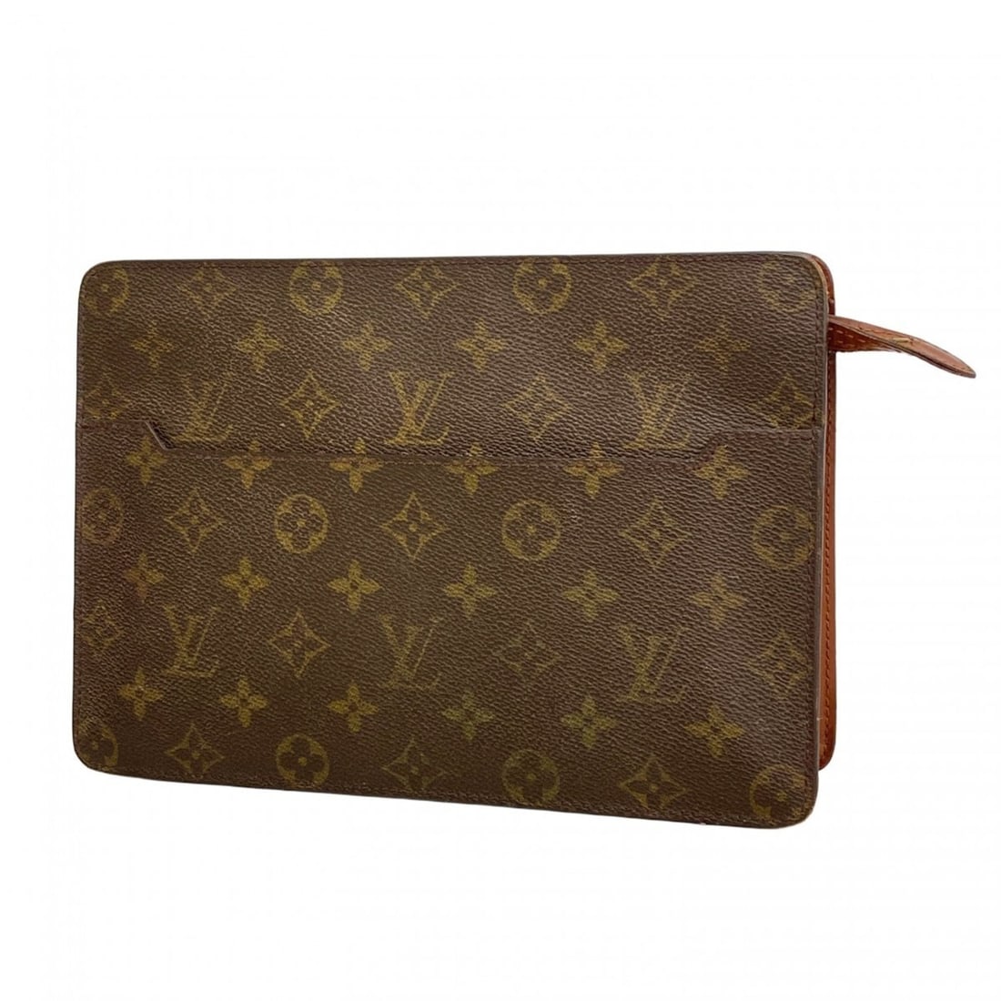 Louis Vuitton Monogram Pochette Homme Clutch Bag M51795 Brown Men's/Women's (1 of 12)