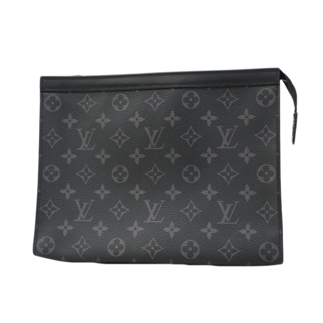 Louis Vuitton Monogram Eclipse Pochette Voyage MM Clutch Bag M61692 Black Men's (1 of 20)