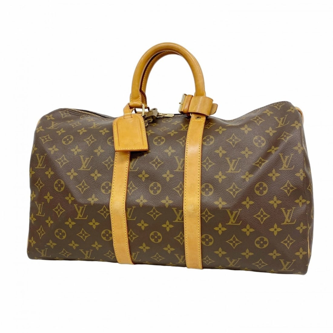 Louis Vuitton Monogram Keepall 45 Boston Bag M41428 Brown Men's and Women's (1 of 10)