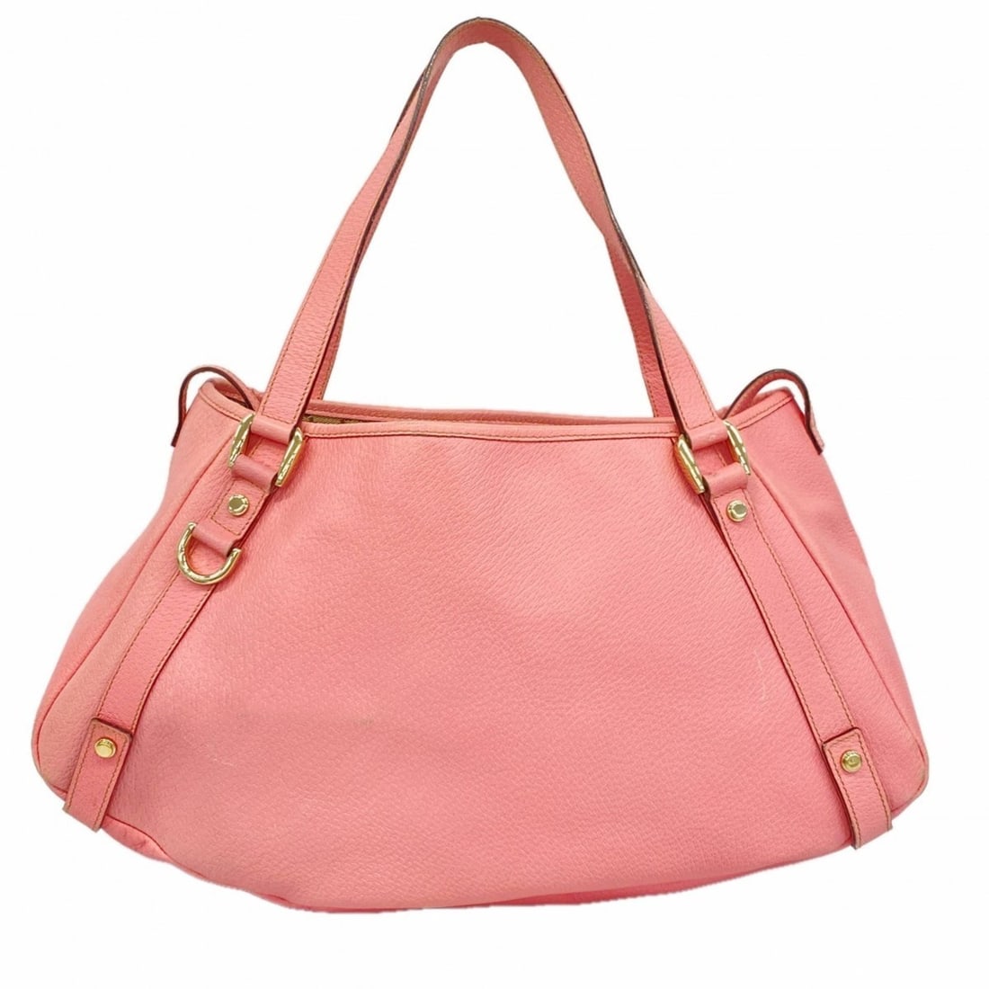 Gucci GG Canvas Abby Tote Bag 147652 Leather Pink Champagne Women's (1 of 20)