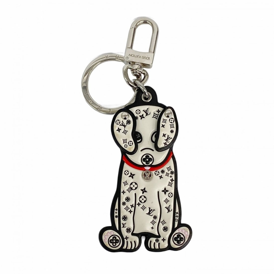 Louis Vuitton Porte-Clés LV Dalmatian Keychain Charm M00746 White, Black, Silver, Men's and Women's (1 of 13)