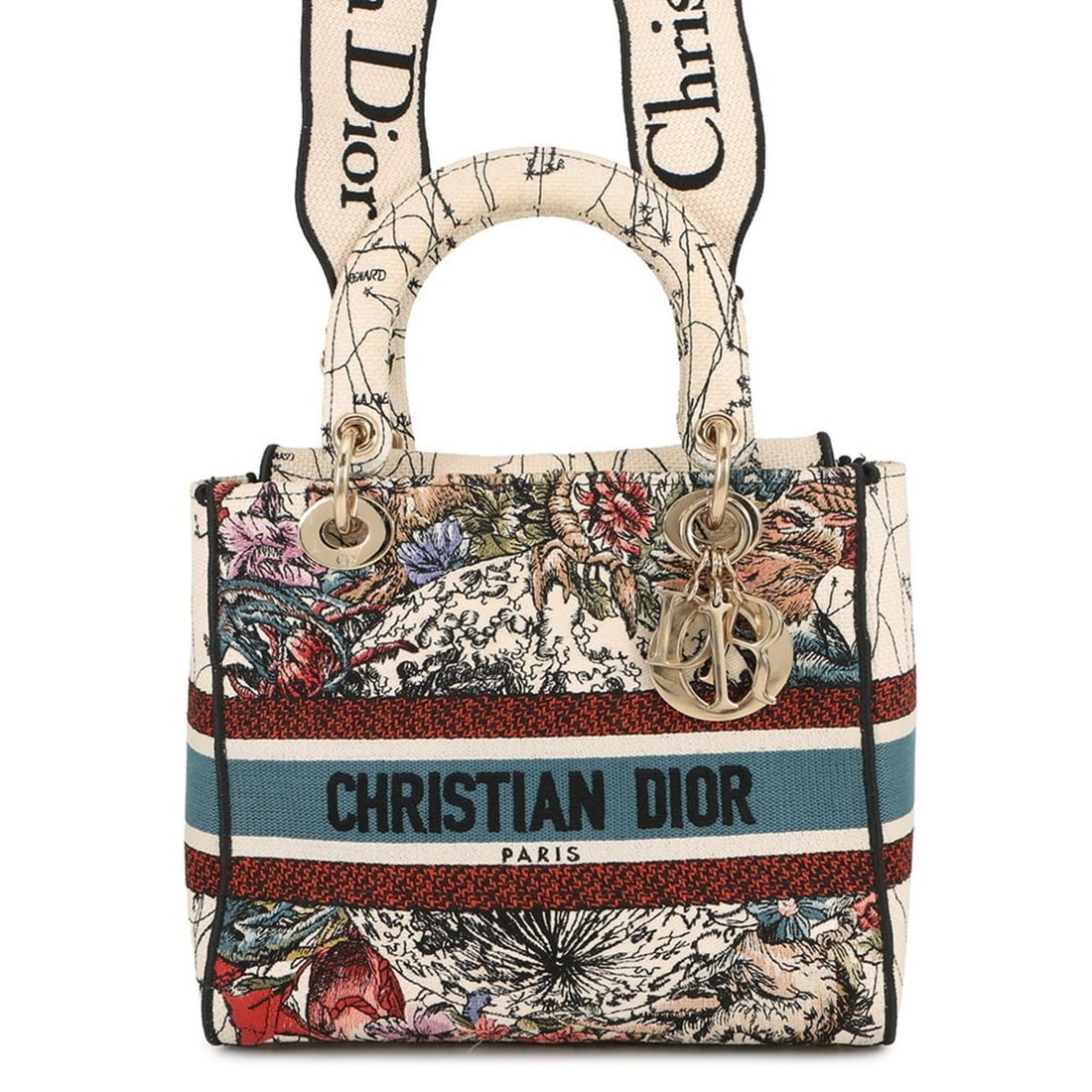 Christian Dior Dior Lady D-Lite Medium Canvas Handbag M0565ORHP Christian 2-Way White Women's: --- Catalog ---Category: SizeSize (HxWxD): 19.5cm x 24cm x 11.5cm / 7.67'' x 9.44'' x 4.52''Category: DesignType: HandbagColor: Multi-color, WhiteGender: WomenMaterial: Canvas Category: GeneralMPN: M0