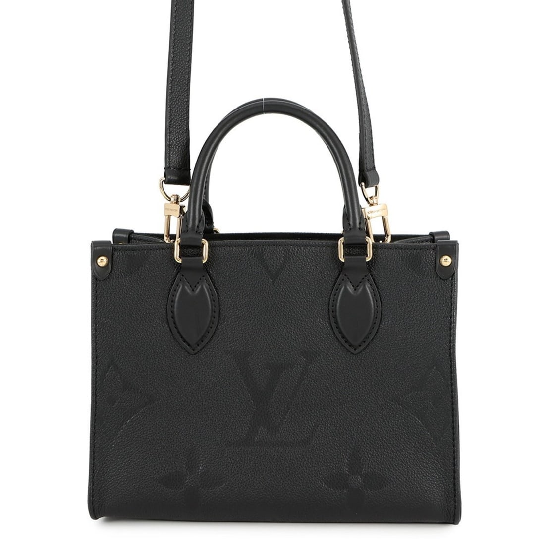 Louis Vuitton Monogram Empreinte On-the-Go PM M45653 Black 2-way Handbag LOUIS VUITTON (1 of 17)