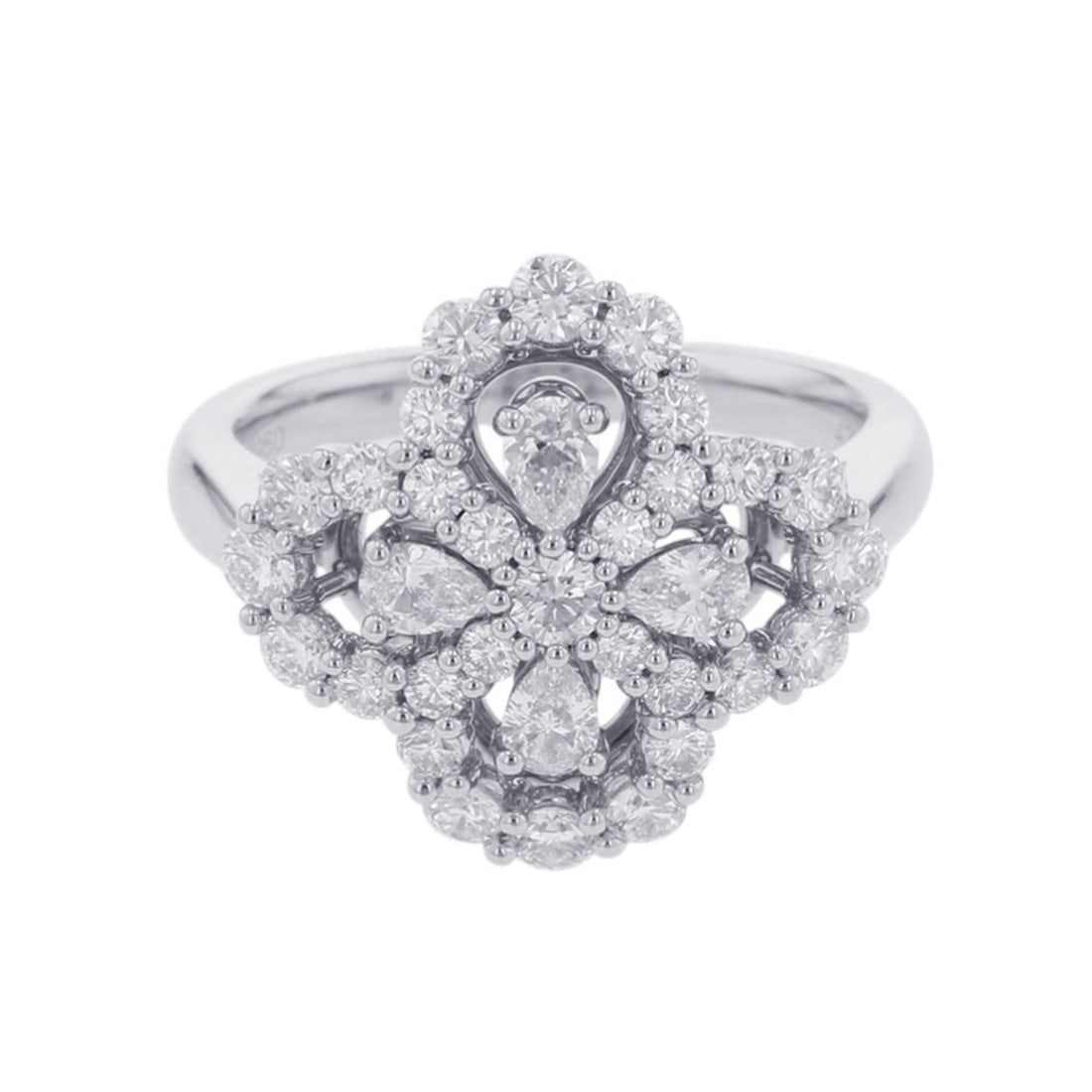 Harry Winston Mini Loop Full Motif Ring, 33 diamonds totaling approximately 1.08 carats, Pt950, size: --- Catalog ---Category: SizeJP Size: 9US Size: 5Category: DesignType: Band ringGender: WomenMaterial: Platinum 950Category: GeneralMPN: FRDPRP1ML4CBrand: Harry Winston--- Item List ---Section: Condit