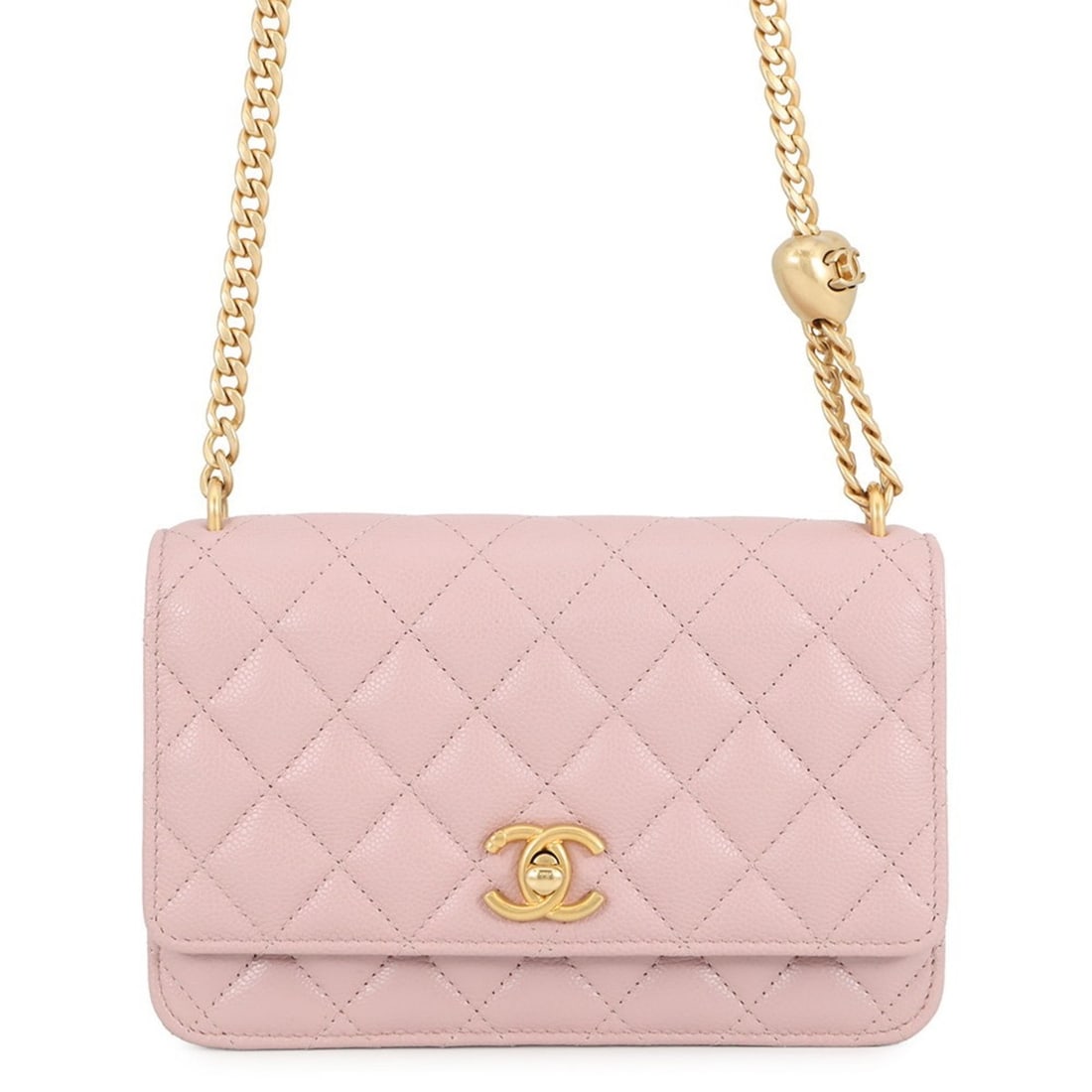 Chanel wallet chain Matelasse Coco Mark heart caviar skin AP3201 CHANEL long WALLET (1 of 18)