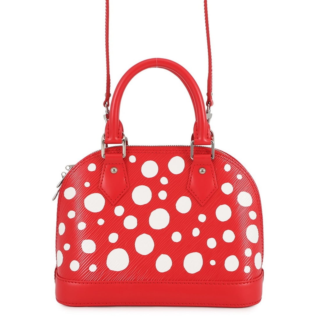Louis Vuitton Epi Infinity Dot Alma BB Handbag (M21698) with LV x YK Design. Also available: a 2-way: --- Catalog ---Category: SizeSize (HxWxD): 17cm x 23cm x 11cm / 6.69'' x 9.05'' x 4.33''Category: DesignType: Handbag, Shoulder bagColor: Red colorGender: WomenMaterial: Epi leather Category: GeneralM