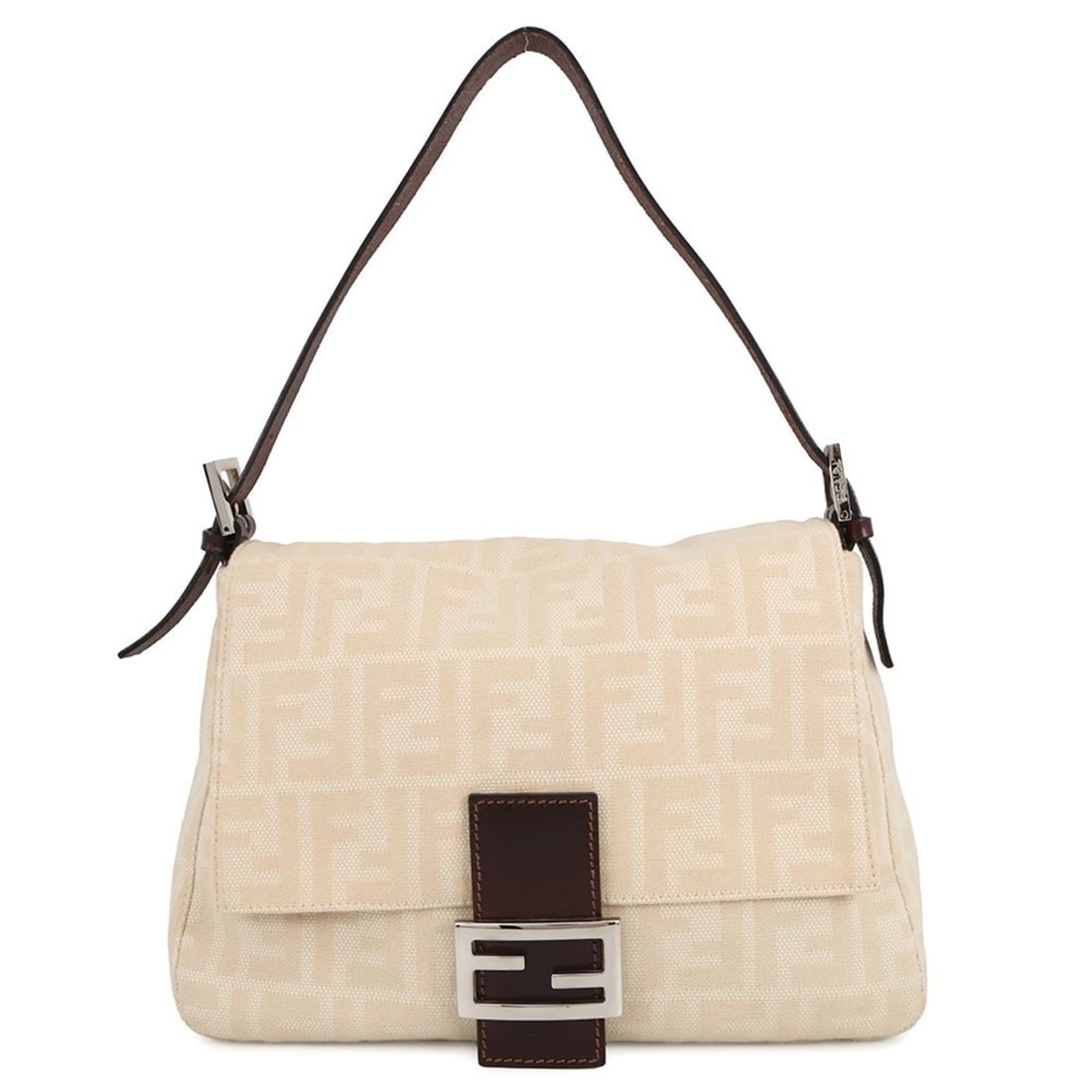 Fendi Mamma Bucket Handbag in Zucca Canvas 26325 FENDI for Women: --- Catalog ---Category: SizeSize (HxWxD): 19cm x 28cm x 12cm / 7.48'' x 11.02'' x 4.72''Category: DesignType: Handbag, Shoulder bagColor: Beige, BrownGender: WomenMaterial: Leather , Canvas Category: