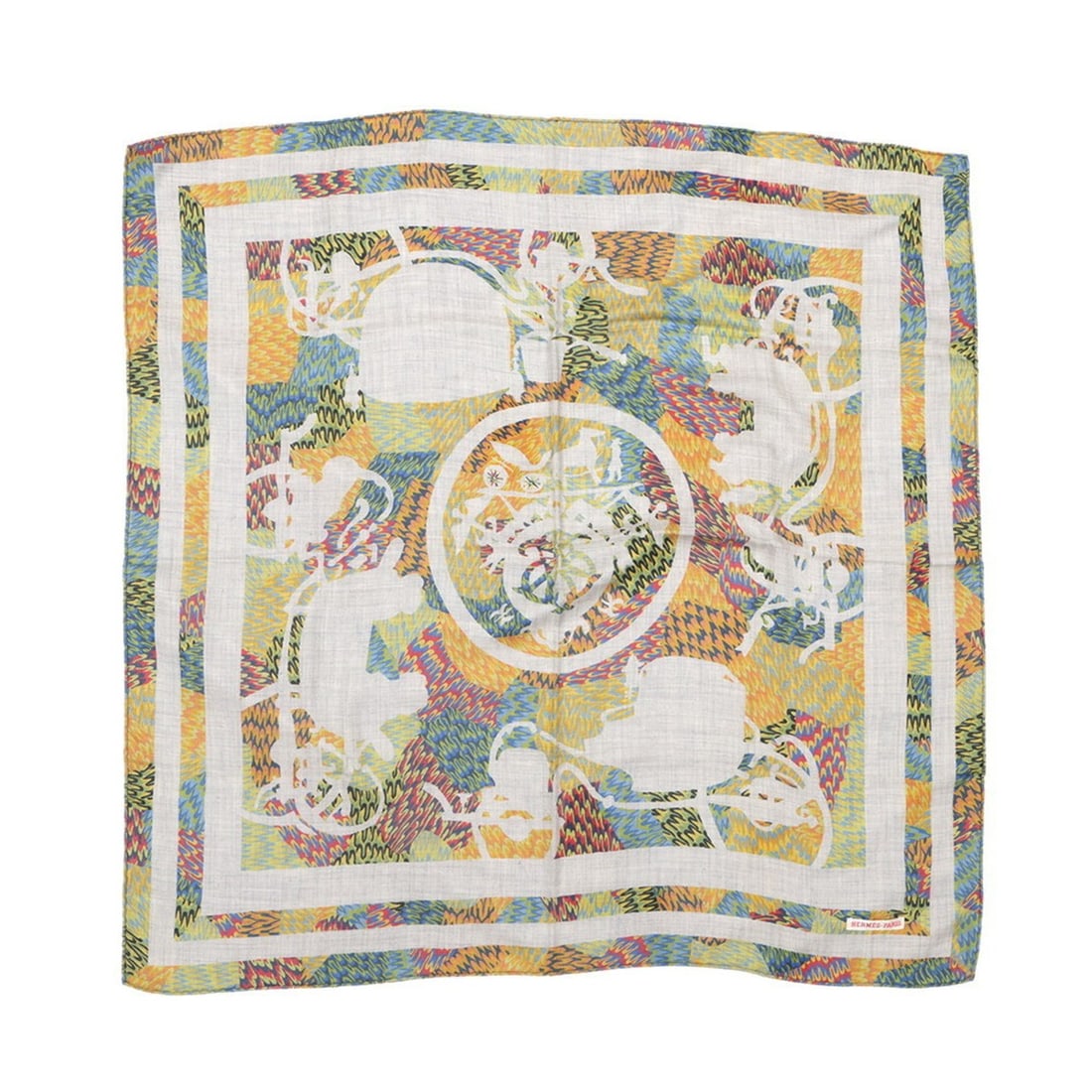 Hermès Carré 90 Kyoto Marble EX-LIBRIS HERMES Cashmere Scarf Muffler 2021 (1 of 20)