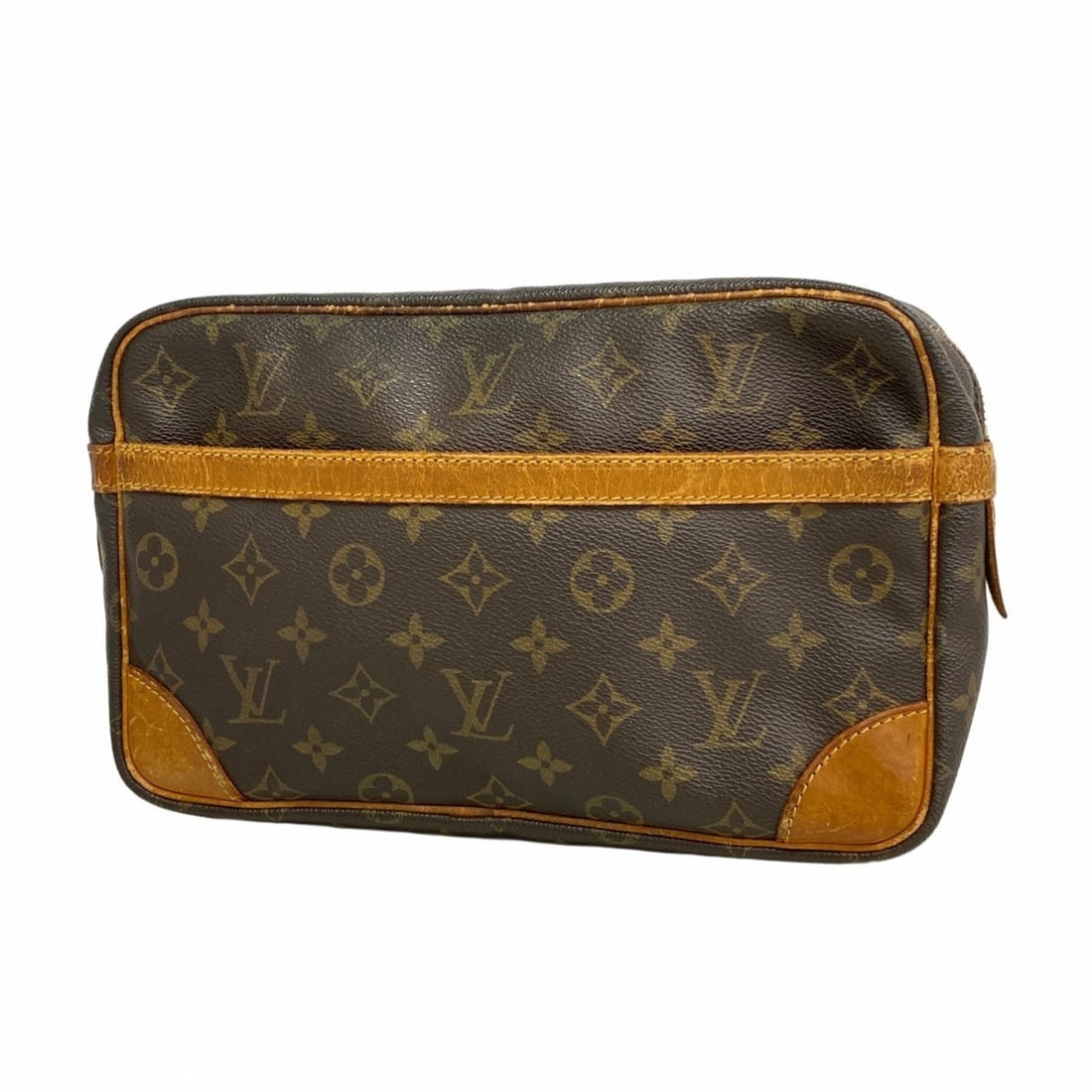 Louis Vuitton Monogram Compiègne 28 Clutch Bag M51845 Brown Men's/Women's (1 of 12)