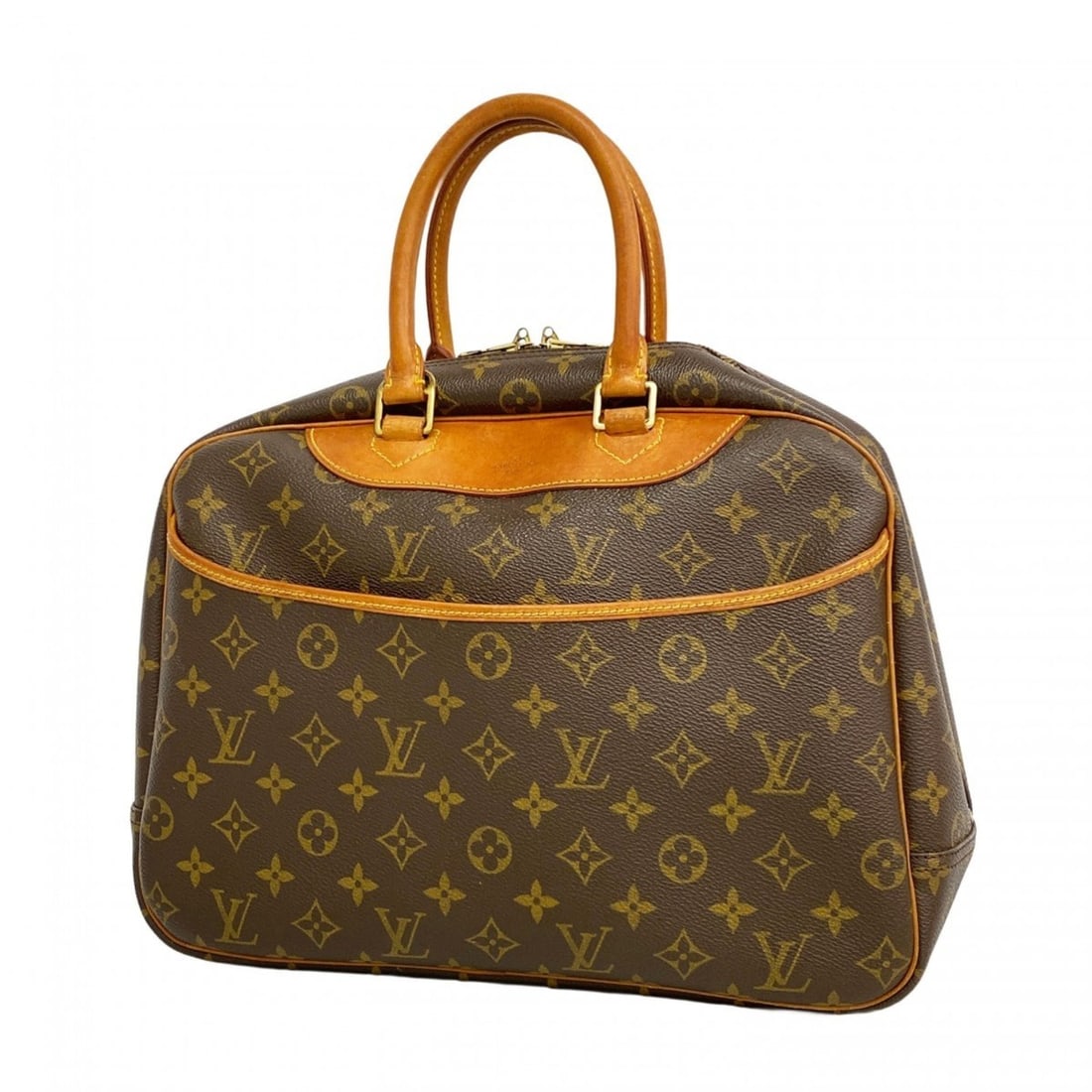 Louis Vuitton Monogram Deauville Handbag M47270 Brown Women's (1 of 13)