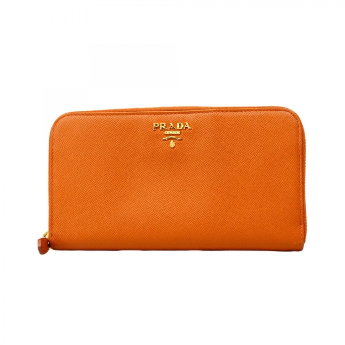 Prada Saffiano Leather Long Wallet, Orange, Women's: --- Catalog ---Category: SizeSize (HxWxD): 10cm x 19cm x 2cm / 3.93'' x 7.48'' x 0.78''Category: DesignType: Long wallet (bi-fold)Color: OrangeGender: WomenMaterial: Leather Category: GeneralBrand: Pr