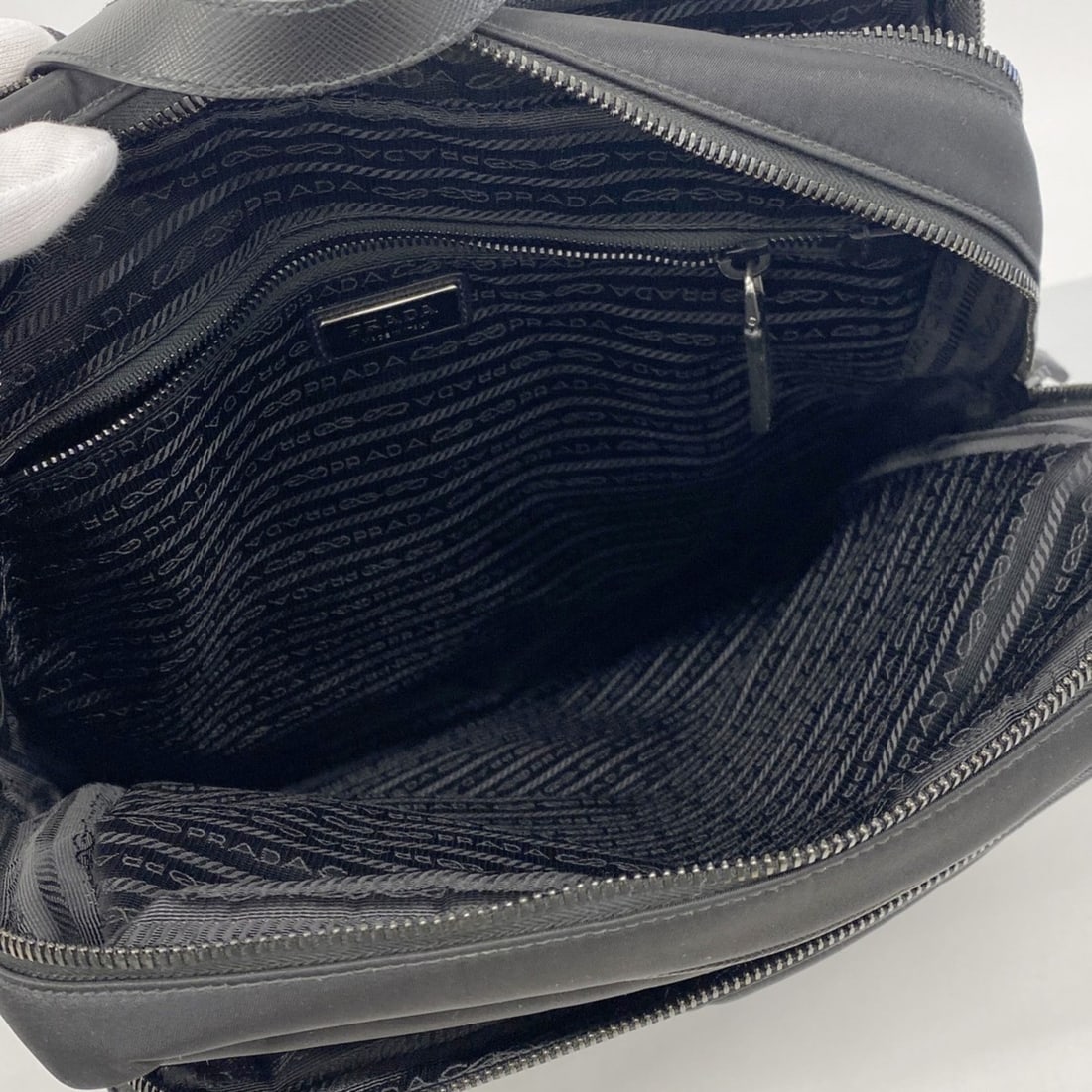 Prada Backpack/Daypack Nylon Black Men's - 4