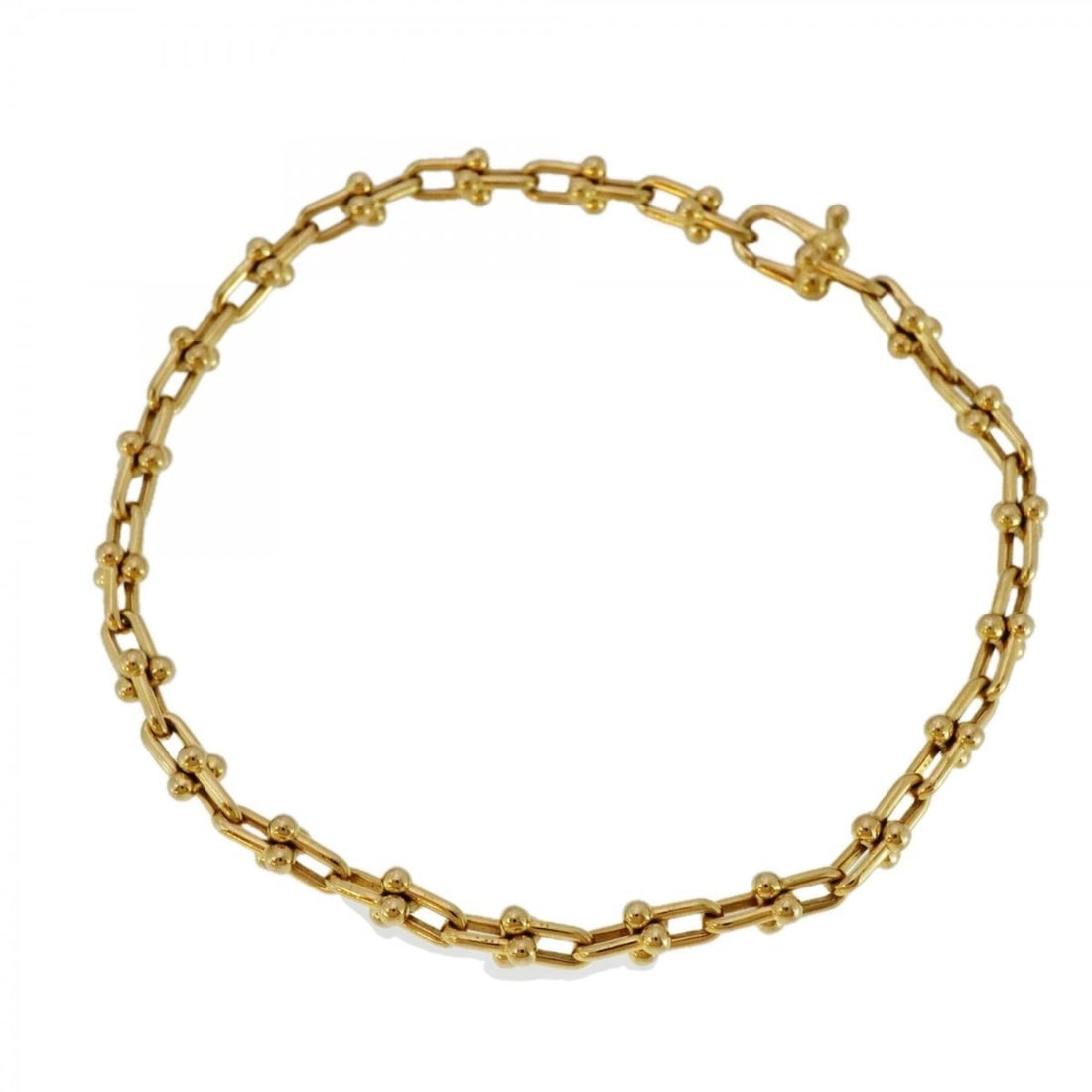 Tiffany bracelet hardware micro link 18KYG yellow gold ladies (1 of 7)