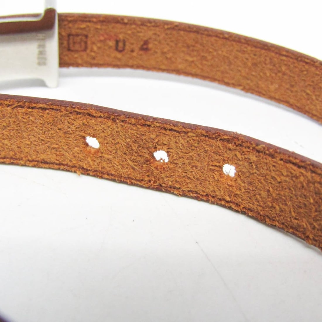 Hermes API II Choker Leather Bangle Brown - 10