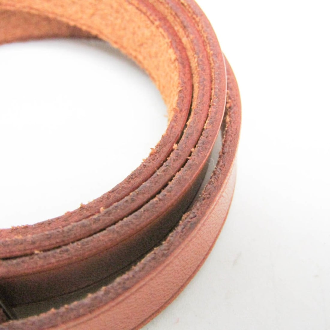 Hermes API II Choker Leather Bangle Brown - 7