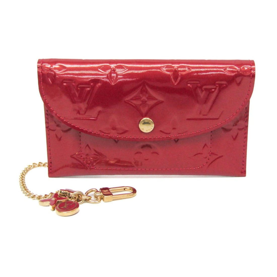 Louis Vuitton Monogram Vernis Enveloppe Plat Key Case M91917 Women's Monogram Vernis Coin Purse/coin: --- Catalog ---Category: SizeSize (HxWxD): 8cm x 14cm / 3.14'' x 5.51''Strap / Chain Length: 22cm / 8.66''Category: DesignType: Coin purse/coin caseColor: Pomme d'amourGender: WomenClosure: Flap,