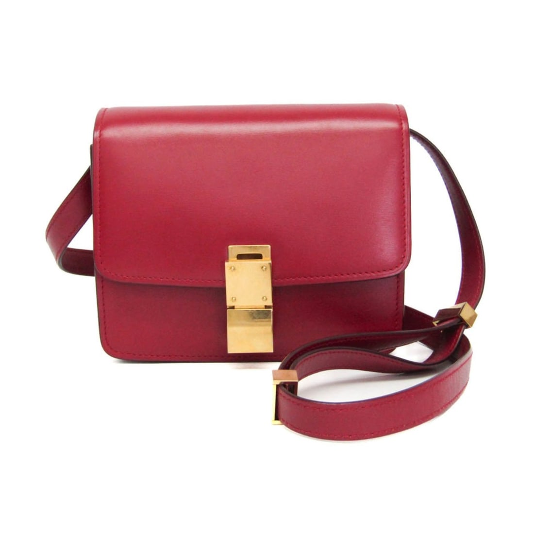 Celine Classic Box Women's Leather Shoulder Bag Red Color: --- Catalog ---Category: SizeSize (HxWxD): 13cm x 16.5cm x 7cm / 5.11'' x 6.49'' x 2.75''Strap Length: 54cm - 105cm / 21.25'' - 41.33''Category: DesignType: Shoulder bagColor: Red colorGender: WomenMa