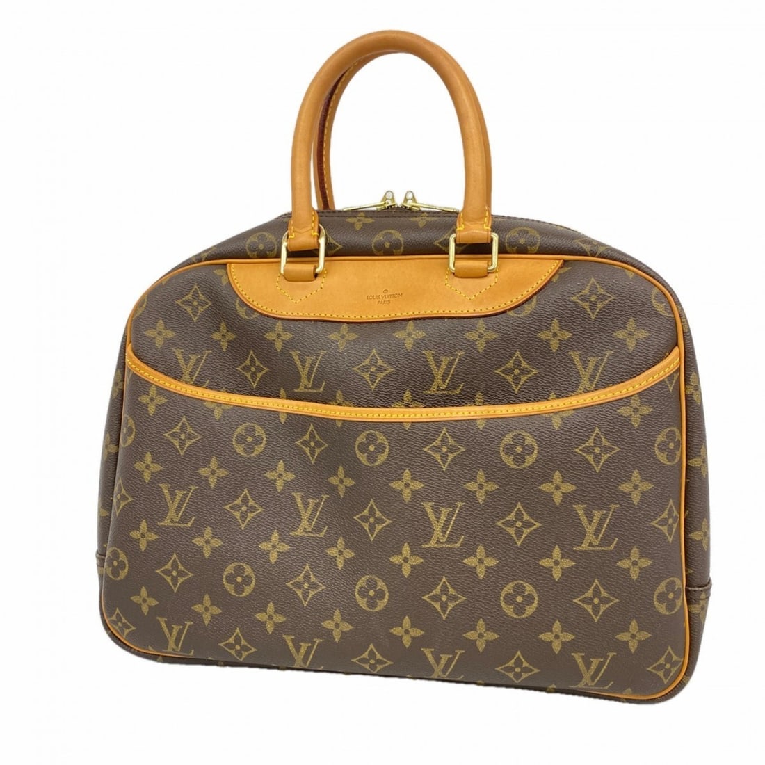 Louis Vuitton Monogram Deauville Handbag M47270 Brown Women's P2381118 (1 of 11)